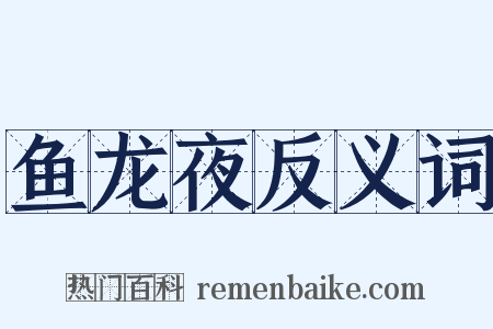鱼龙夜反义词是什么意思的图片